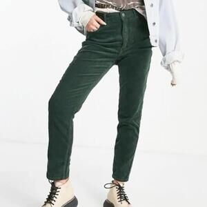 Loft Curvy Skinny Corduroy Dark Green Jeans size 28 / 6